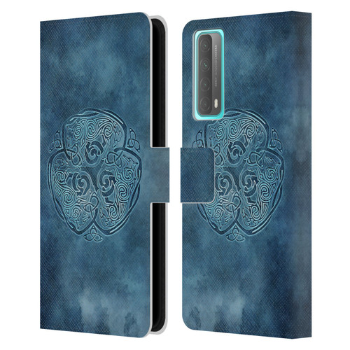 Brigid Ashwood Celtic Wisdom Knot Wolf Leather Book Wallet Case Cover For Huawei P Smart (2021)