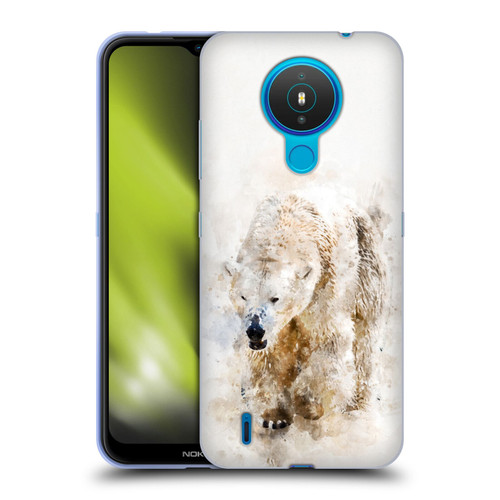 Simone Gatterwe Animals 2 Abstract Polar Bear Soft Gel Case for Nokia 1.4
