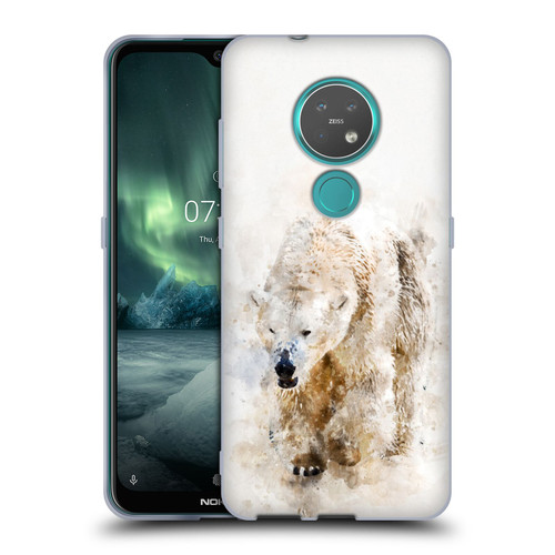 Simone Gatterwe Animals 2 Abstract Polar Bear Soft Gel Case for Nokia 6.2 / 7.2