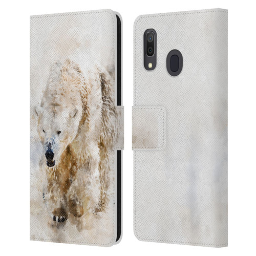 Simone Gatterwe Animals 2 Abstract Polar Bear Leather Book Wallet Case Cover For Samsung Galaxy A33 5G (2022)
