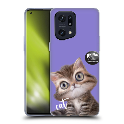 Animal Club International Faces Persian Cat Soft Gel Case for OPPO Find X5 Pro