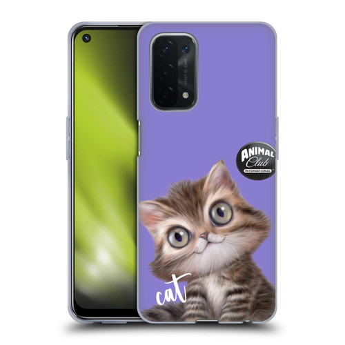 Animal Club International Faces Persian Cat Soft Gel Case for OPPO A54 5G