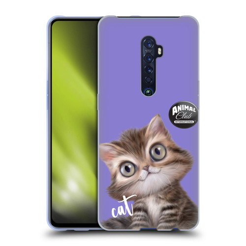 Animal Club International Faces Persian Cat Soft Gel Case for OPPO Reno 2