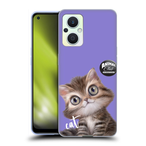 Animal Club International Faces Persian Cat Soft Gel Case for OPPO Reno8 Lite