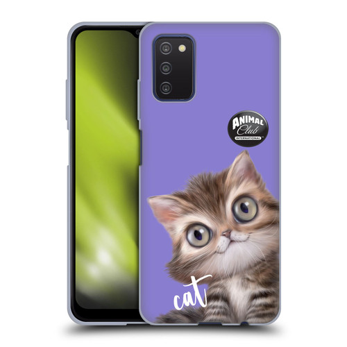 Animal Club International Faces Persian Cat Soft Gel Case for Samsung Galaxy A03s (2021)