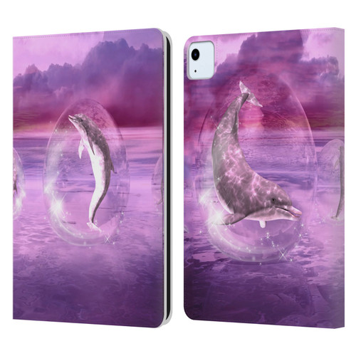 Simone Gatterwe Dolphins Dream Of Dolphins Leather Book Wallet Case Cover For Apple iPad Air 2020 / 2022