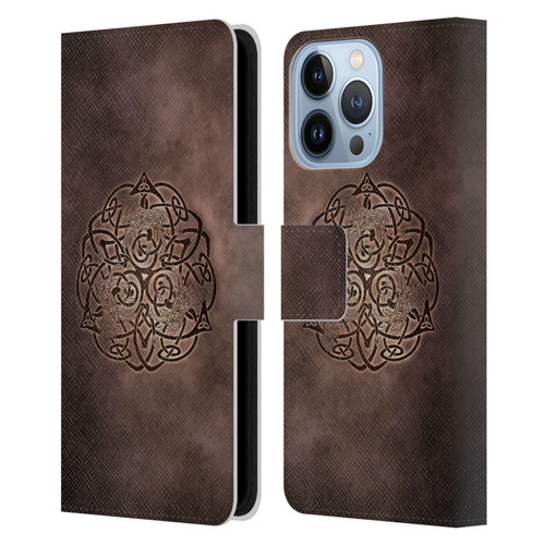 Brigid Ashwood Celtic Wisdom Knot Horse Leather Book Wallet Case Cover For Apple iPhone 13 Pro