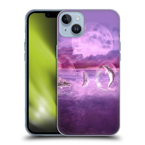 Simone Gatterwe Dolphins Dream Of Dolphins Soft Gel Case for Apple iPhone 14 Plus