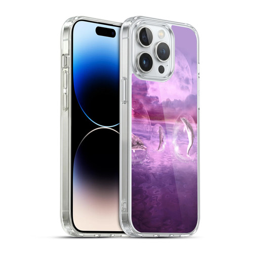 Simone Gatterwe Dolphins Dream Of Dolphins Soft Gel Case for Apple iPhone 14 Pro Max & MagSafe