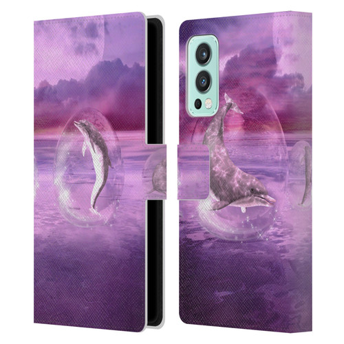 Simone Gatterwe Dolphins Dream Of Dolphins Leather Book Wallet Case Cover For OnePlus Nord 2 5G