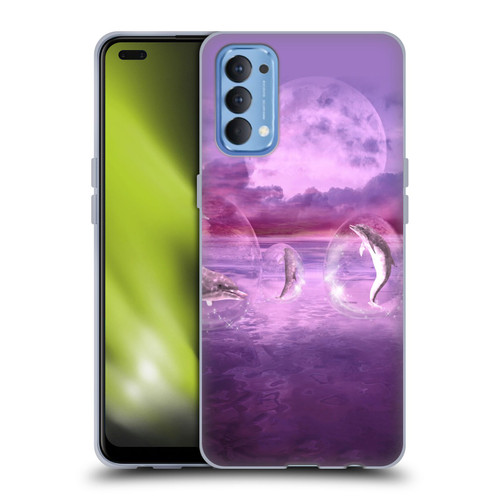 Simone Gatterwe Dolphins Dream Of Dolphins Soft Gel Case for OPPO Reno 4 5G
