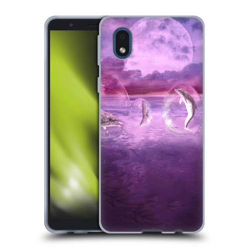 Simone Gatterwe Dolphins Dream Of Dolphins Soft Gel Case for Samsung Galaxy A01 Core (2020)