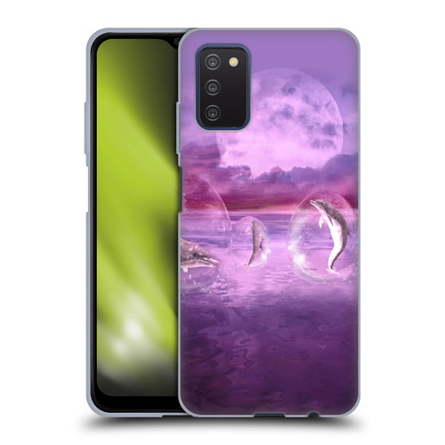 Simone Gatterwe Dolphins Dream Of Dolphins Soft Gel Case for Samsung Galaxy A03s (2021)