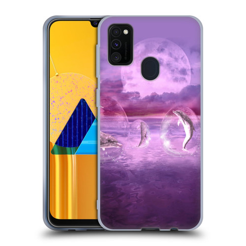 Simone Gatterwe Dolphins Dream Of Dolphins Soft Gel Case for Samsung Galaxy M30s (2019)/M21 (2020)