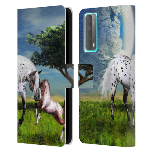 Simone Gatterwe Horses Love Forever Leather Book Wallet Case Cover For Huawei P Smart (2021)