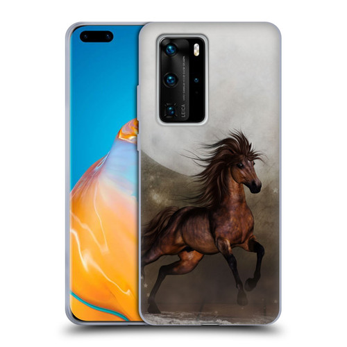 Simone Gatterwe Horses Brown Soft Gel Case for Huawei P40 Pro / P40 Pro Plus 5G