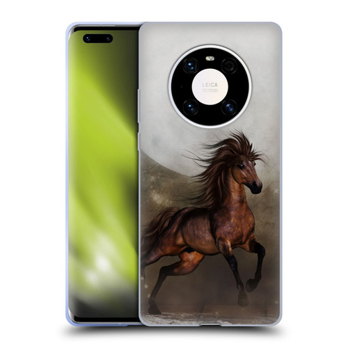 Simone Gatterwe Horses Brown Soft Gel Case for Huawei Mate 40 Pro 5G