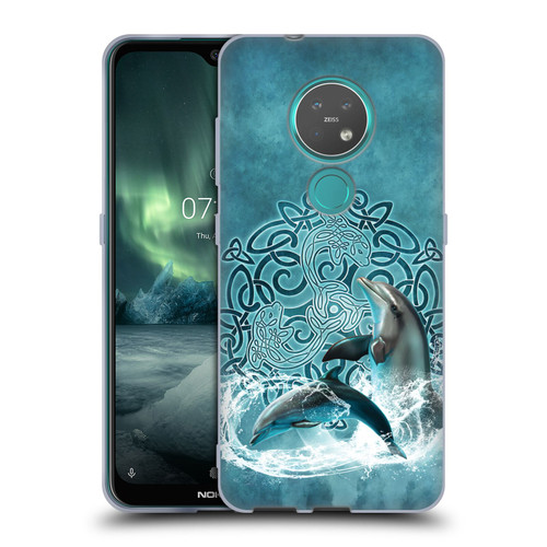Brigid Ashwood Celtic Wisdom Dolphin Soft Gel Case for Nokia 6.2 / 7.2
