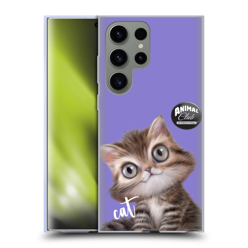 Animal Club International Faces Persian Cat Soft Gel Case for Samsung Galaxy S23 Ultra 5G