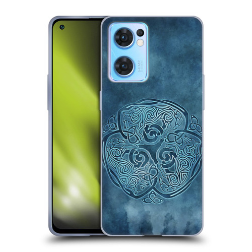 Brigid Ashwood Celtic Wisdom Knot Wolf Soft Gel Case for OPPO Reno7 5G / Find X5 Lite