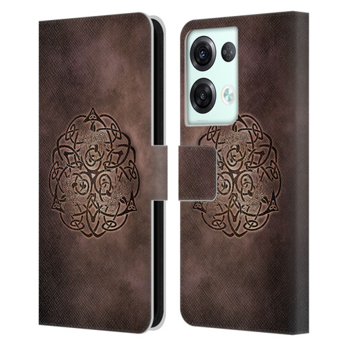 Brigid Ashwood Celtic Wisdom Knot Horse Leather Book Wallet Case Cover For OPPO Reno8 Pro