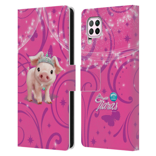 Animal Club International Pet Royalties Pig Leather Book Wallet Case Cover For Huawei Nova 6 SE / P40 Lite