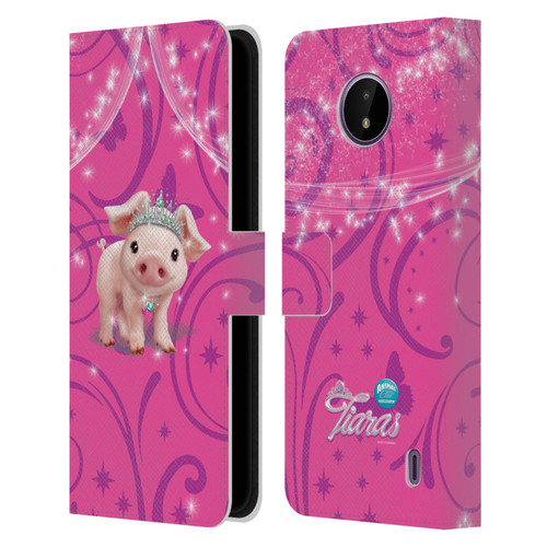 Animal Club International Pet Royalties Pig Leather Book Wallet Case Cover For Nokia C10 / C20