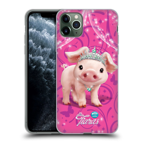 Animal Club International Pet Royalties Pig Soft Gel Case for Apple iPhone 11 Pro Max