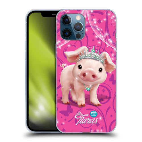 Animal Club International Pet Royalties Pig Soft Gel Case for Apple iPhone 12 Pro Max