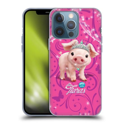 Animal Club International Pet Royalties Pig Soft Gel Case for Apple iPhone 13 Pro