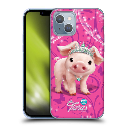 Animal Club International Pet Royalties Pig Soft Gel Case for Apple iPhone 14