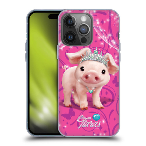 Animal Club International Pet Royalties Pig Soft Gel Case for Apple iPhone 14 Pro