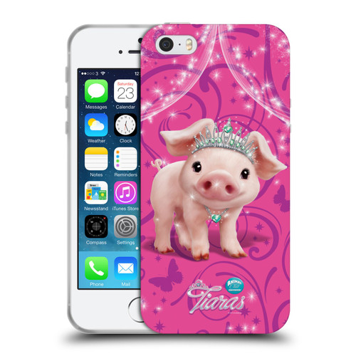 Animal Club International Pet Royalties Pig Soft Gel Case for Apple iPhone 5 / 5s / iPhone SE 2016