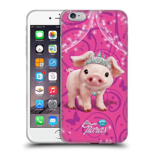 Animal Club International Pet Royalties Pig Soft Gel Case for Apple iPhone 6 Plus / iPhone 6s Plus