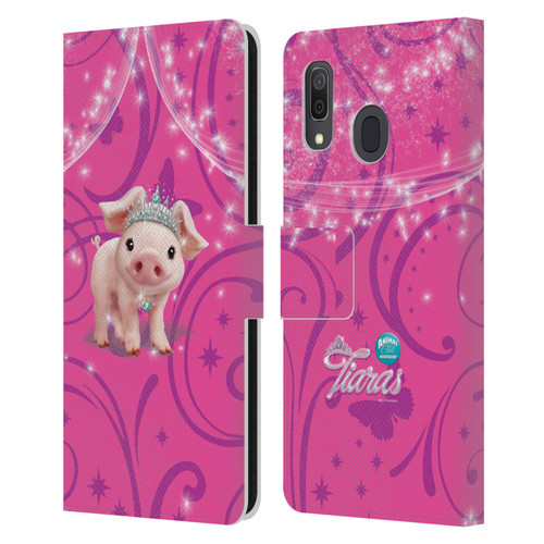 Animal Club International Pet Royalties Pig Leather Book Wallet Case Cover For Samsung Galaxy A33 5G (2022)