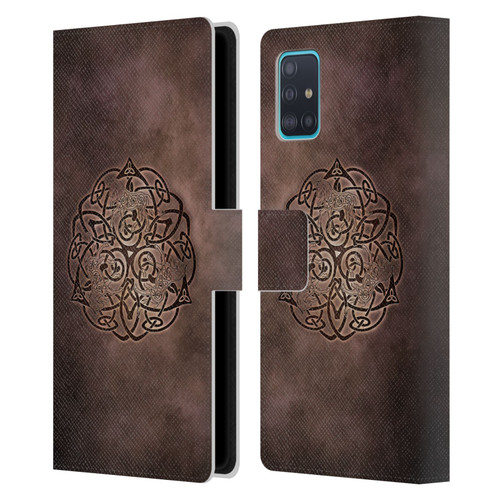 Brigid Ashwood Celtic Wisdom Knot Horse Leather Book Wallet Case Cover For Samsung Galaxy A51 (2019)