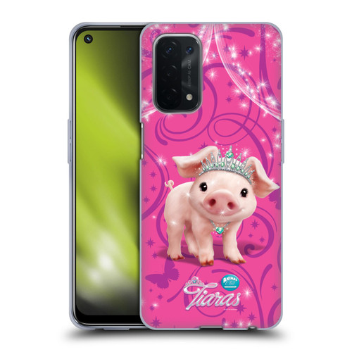 Animal Club International Pet Royalties Pig Soft Gel Case for OPPO A54 5G