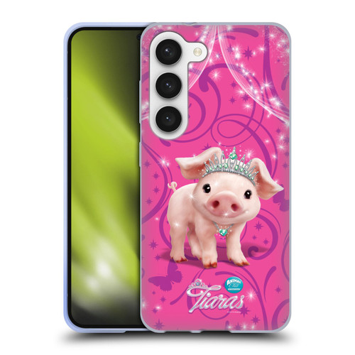 Animal Club International Pet Royalties Pig Soft Gel Case for Samsung Galaxy S23 5G