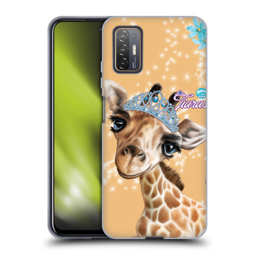 Animal Club International Royal Faces Giraffe Soft Gel Case for HTC Desire 21 Pro 5G