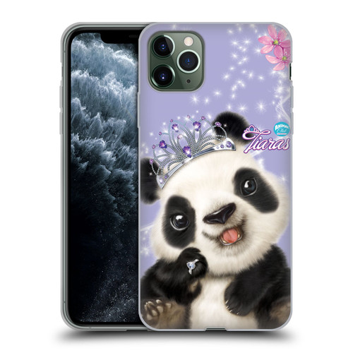 Animal Club International Royal Faces Panda Soft Gel Case for Apple iPhone 11 Pro Max