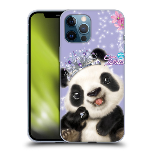 Animal Club International Royal Faces Panda Soft Gel Case for Apple iPhone 12 Pro Max