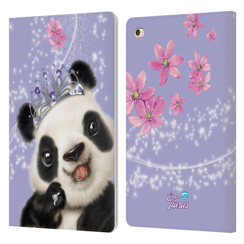 Animal Club International Royal Faces Panda Leather Book Wallet Case Cover For Apple iPad mini 4