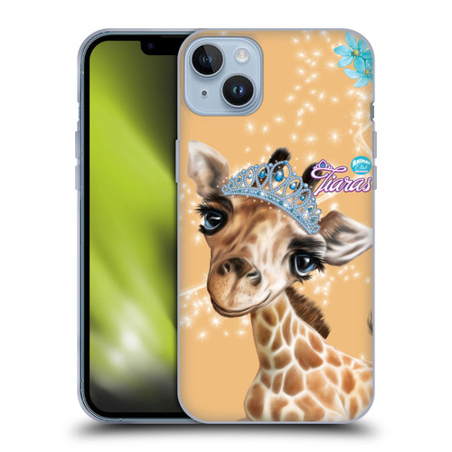 Animal Club International Royal Faces Giraffe Soft Gel Case for Apple iPhone 14 Plus