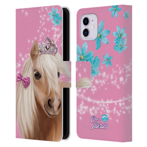 Animal Club International Royal Faces Horse Leather Book Wallet Case Cover For Apple iPhone 11