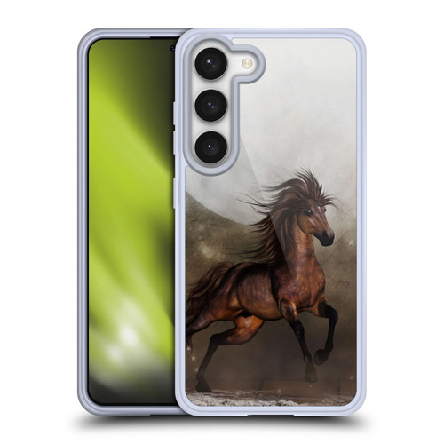 Simone Gatterwe Horses Brown Soft Gel Case for Samsung Galaxy S23 5G