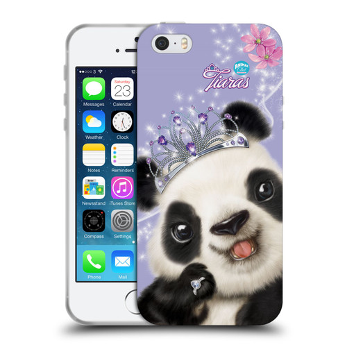Animal Club International Royal Faces Panda Soft Gel Case for Apple iPhone 5 / 5s / iPhone SE 2016
