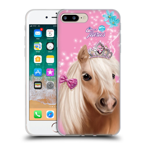 Animal Club International Royal Faces Horse Soft Gel Case for Apple iPhone 7 Plus / iPhone 8 Plus