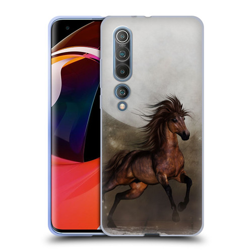 Simone Gatterwe Horses Brown Soft Gel Case for Xiaomi Mi 10 5G / Mi 10 Pro 5G