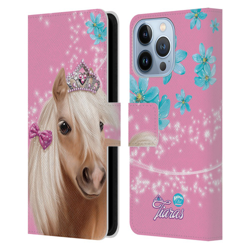 Animal Club International Royal Faces Horse Leather Book Wallet Case Cover For Apple iPhone 13 Pro
