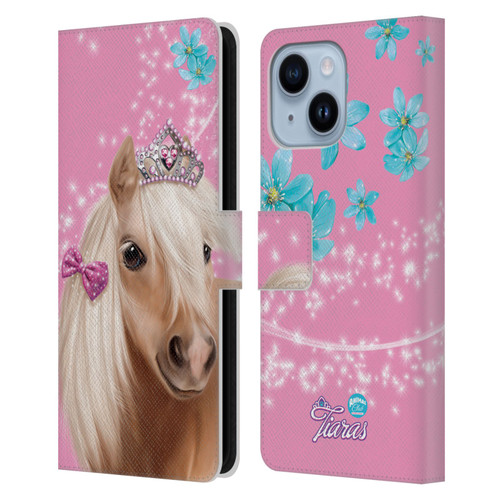 Animal Club International Royal Faces Horse Leather Book Wallet Case Cover For Apple iPhone 14 Plus